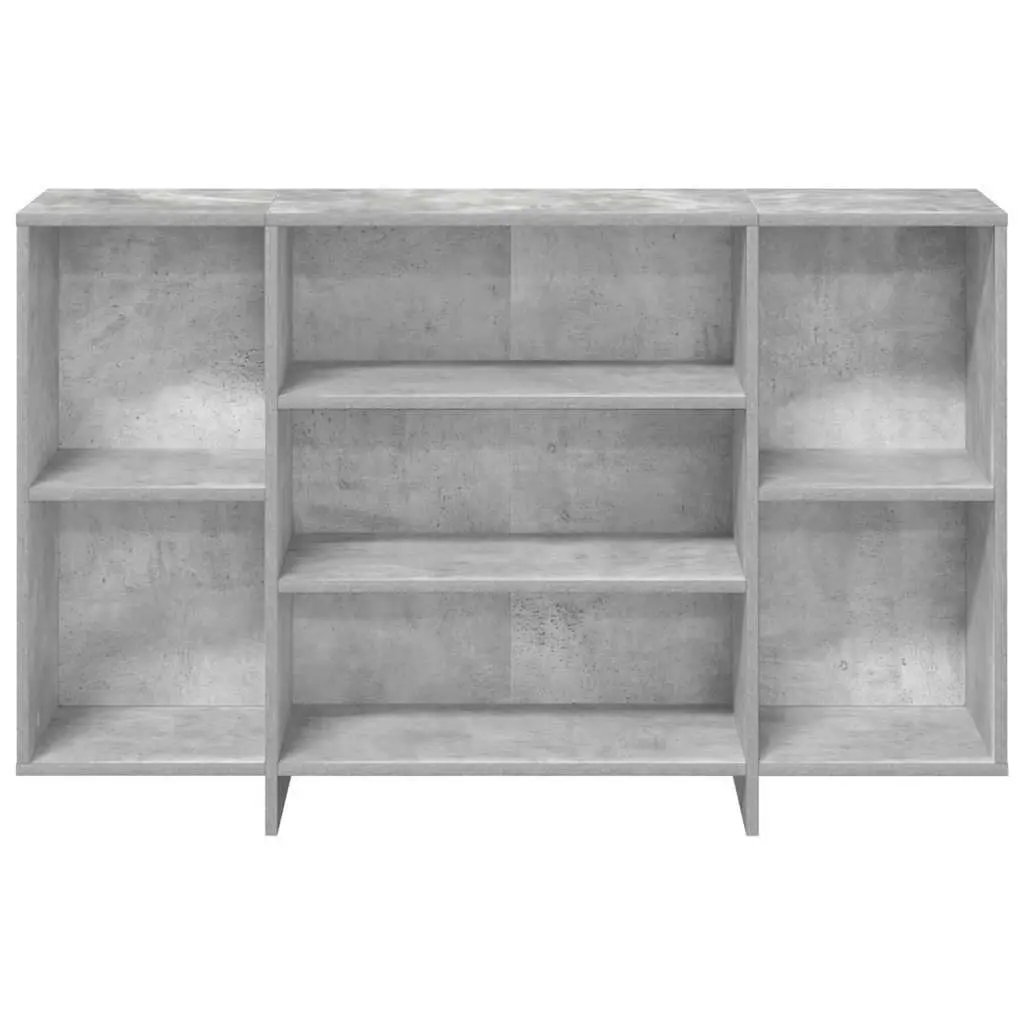 Sideboard for Living Room Grey Modern Storage Cabinet 120 x 30 x 75 cm