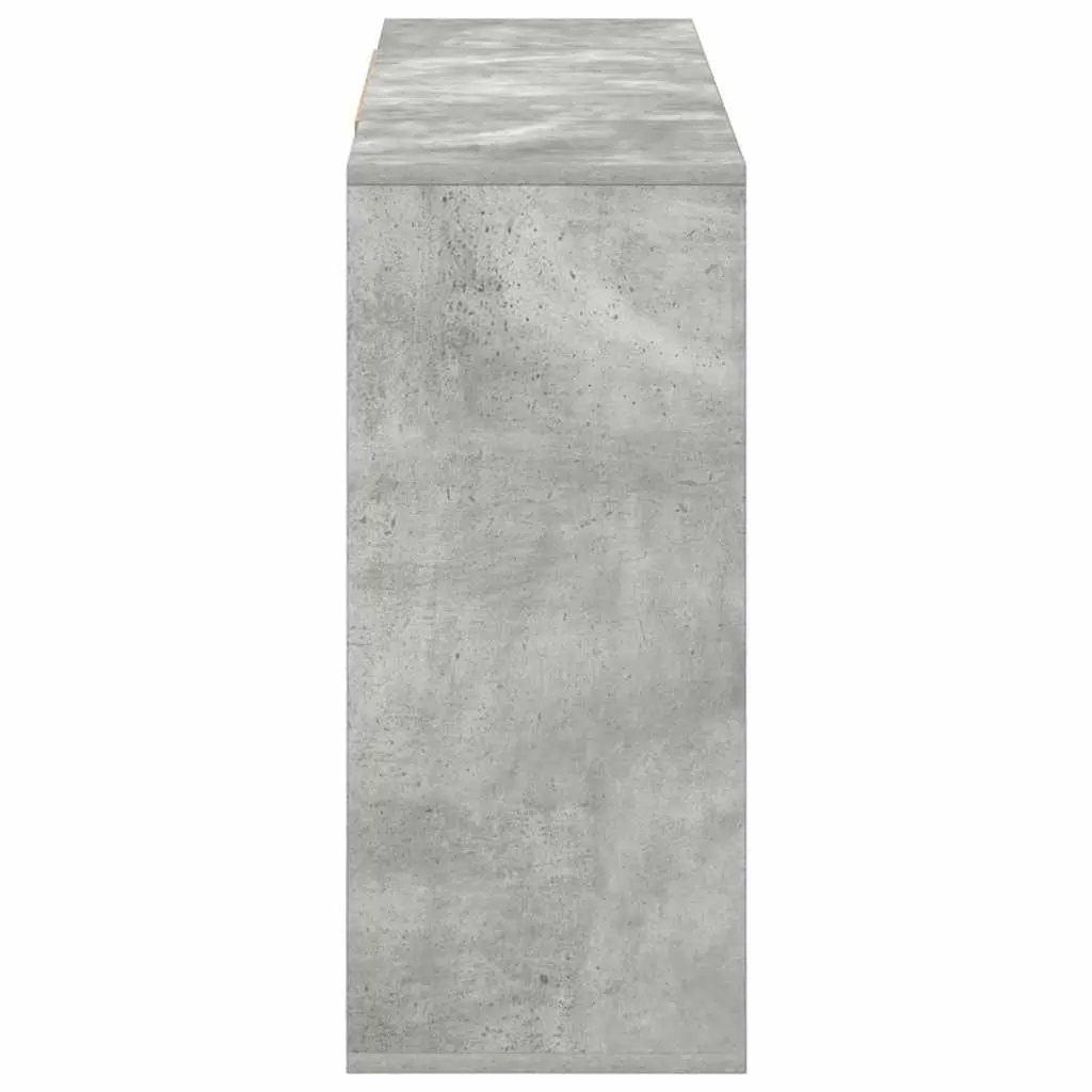 Sideboard for Living Room Grey Modern Storage Cabinet 120 x 30 x 75 cm