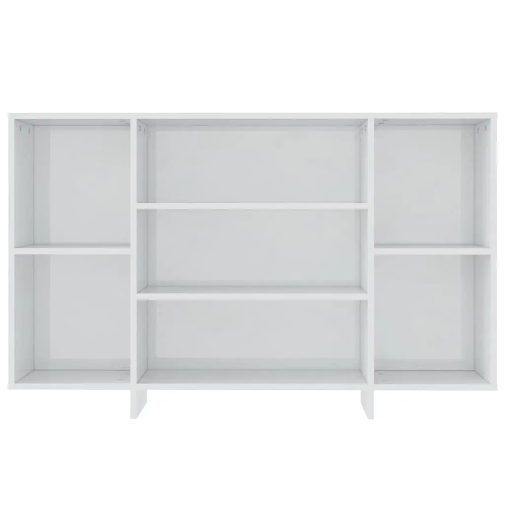 White High Gloss Sideboard 4 Shelf Storage Cabinet Modern Cupboard Furniture
