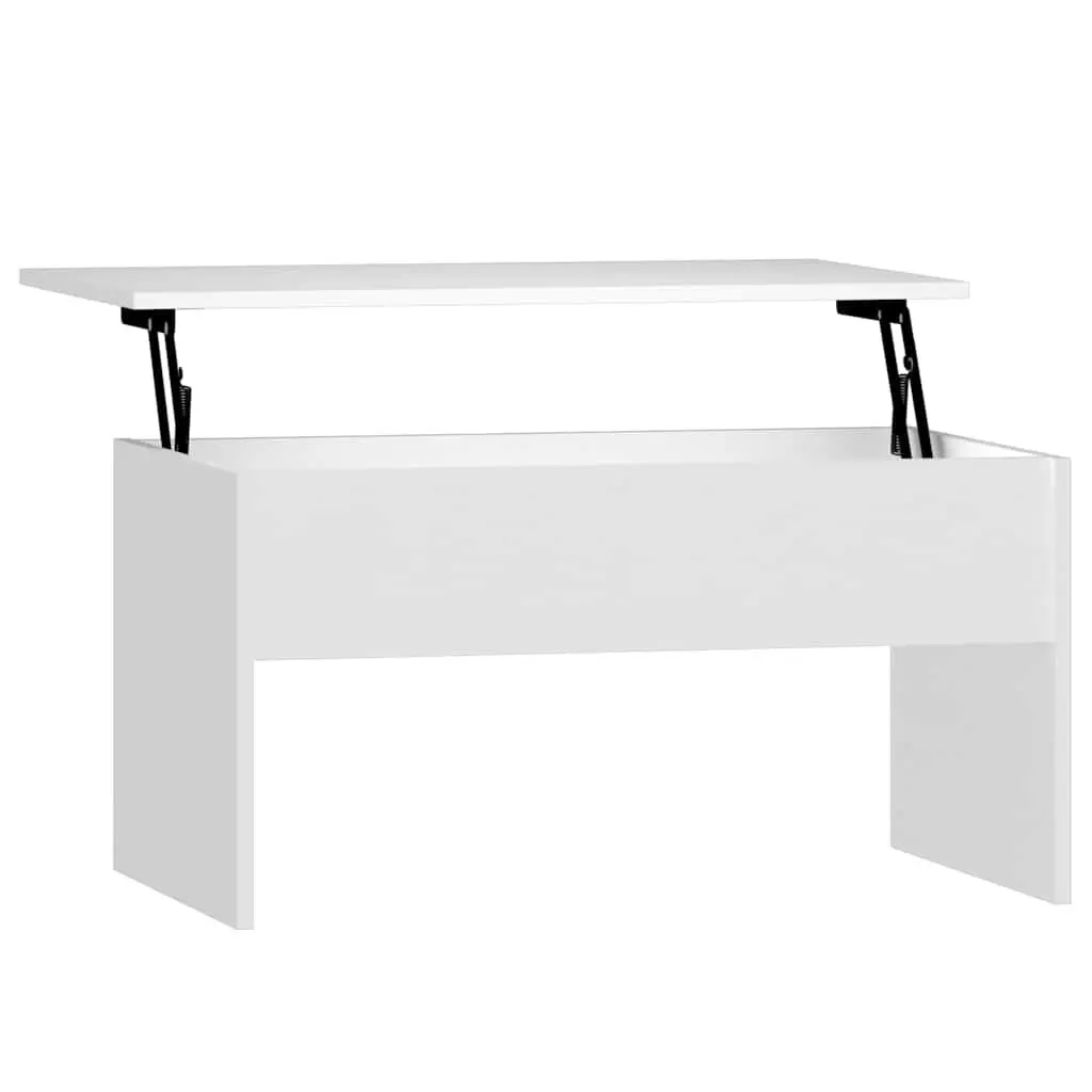 Coffee Table Living Room White Lift Top Hidden Storage Engineered Wood