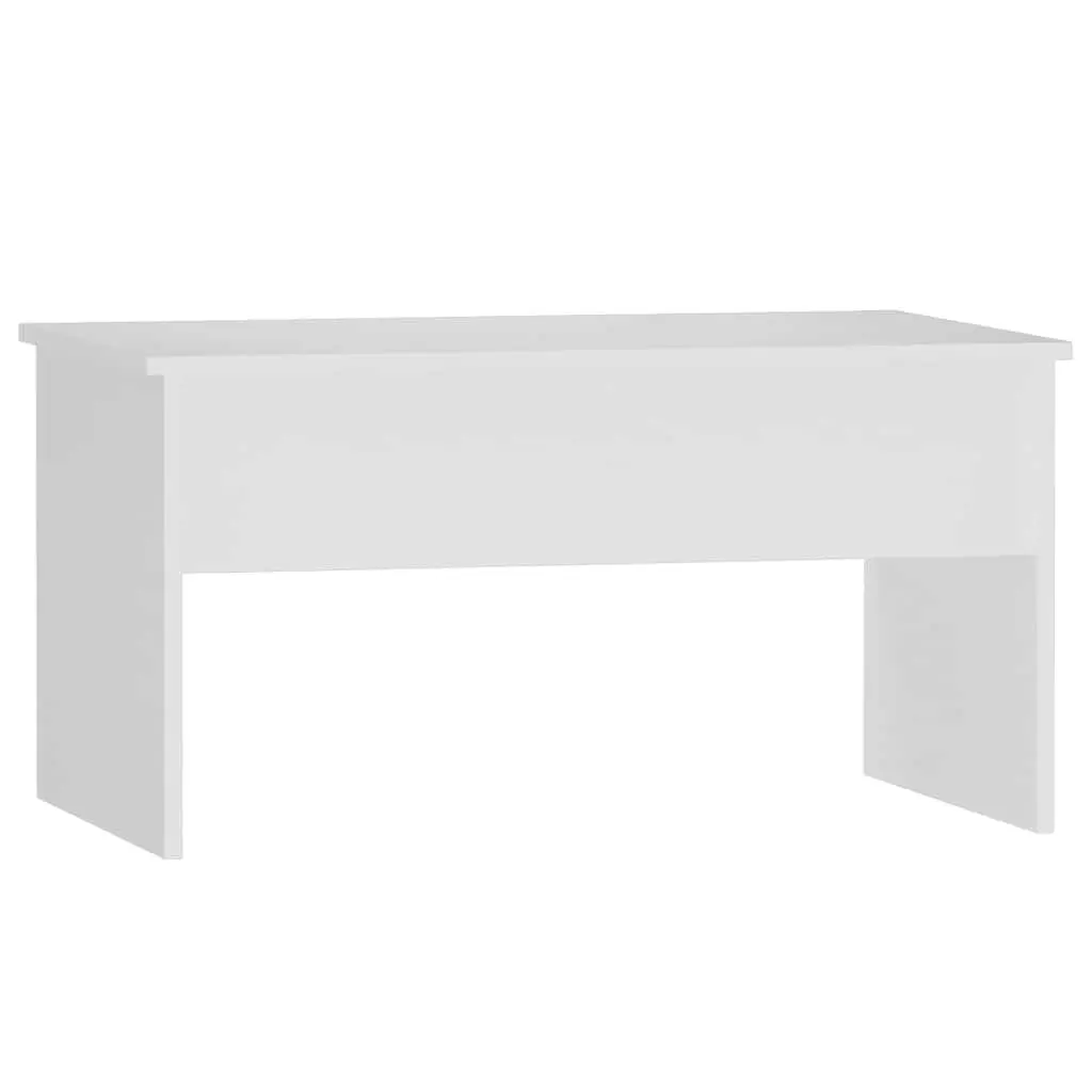 Coffee Table Living Room White Lift Top Hidden Storage Engineered Wood