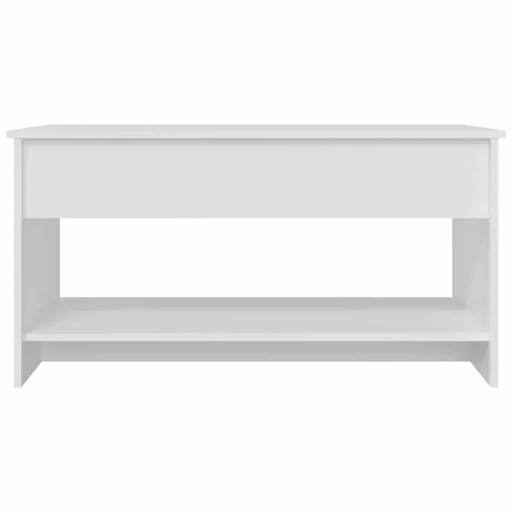 Coffee Table Living Room White Adjustable Height Lift Top Storage Compartment