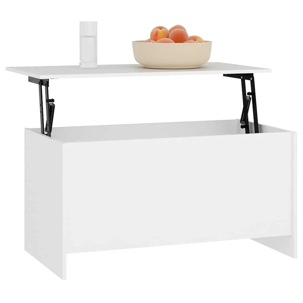 Coffee Table White Lift Top Storage Compartment Living Room Furniture 102x55.5cm