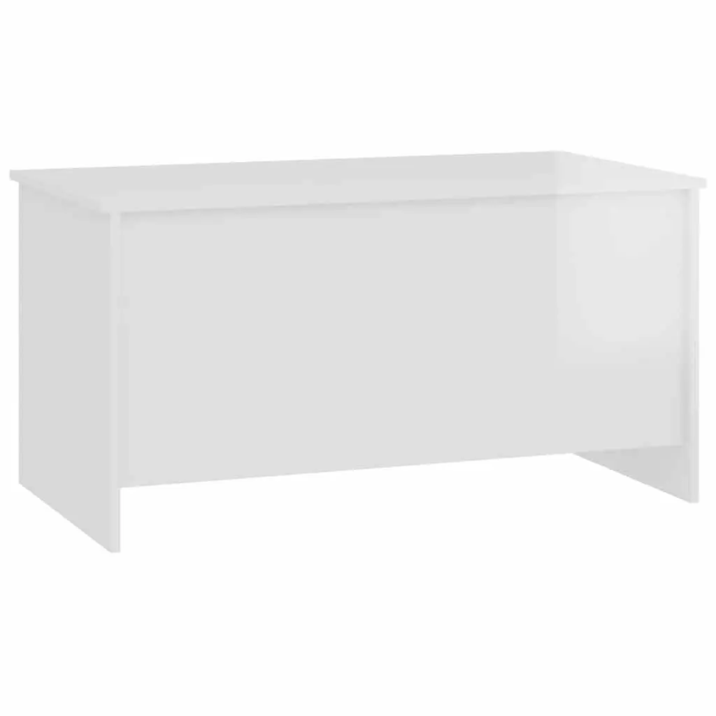 Coffee Table High Gloss White Lift Top Storage Engineered Wood Living Room