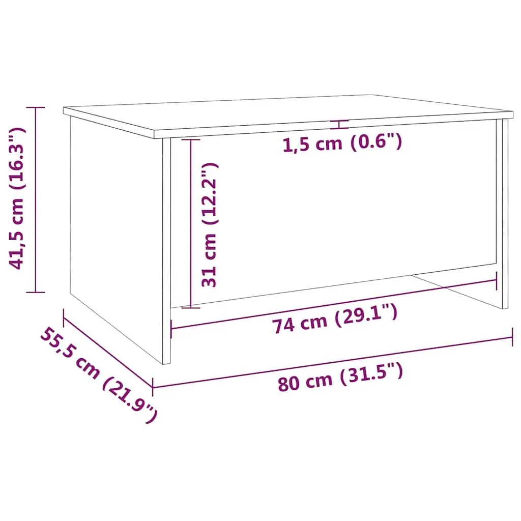 Coffee Table White Lift-Top Design Storage Compartment Living Room Furniture
