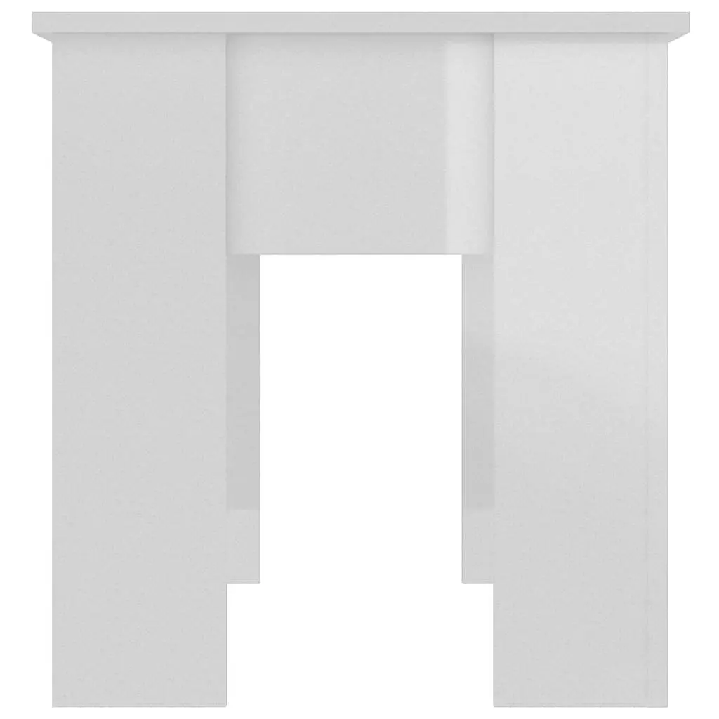 Lift Top Coffee Table for Living Room White High Gloss Engineered Wood