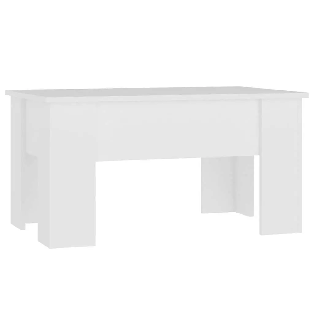 Coffee Table Lift-Top White Modern Living Room 79L x 49W x 41H cm
