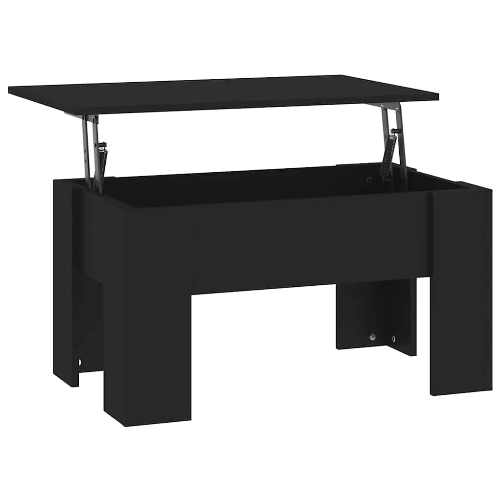 Coffee Table Lift Top Black for Living Room 79L x 49W x 41H cm