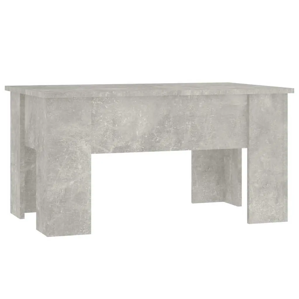 Engineered Wood Grey Coffee Table with Lift Top