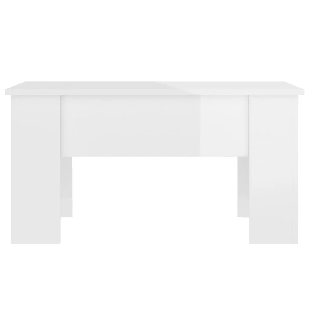 Coffee Table Lift Top High Gloss White Storage Compartment Living Room Furniture