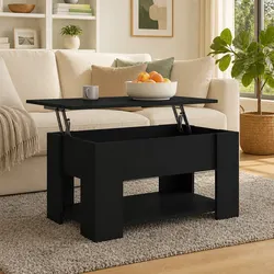 Dimensions and Features of Black Lift-Top Coffee Table