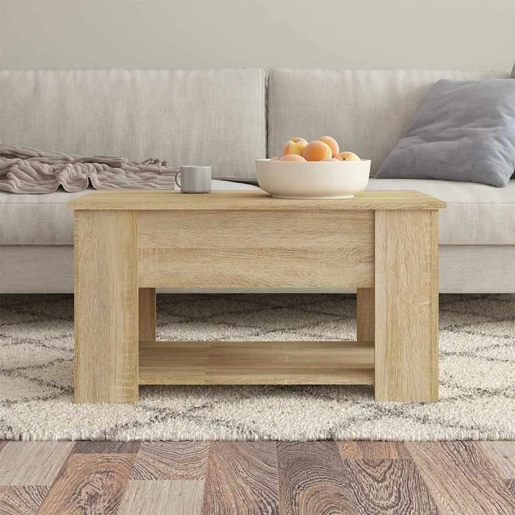 Brown Coffee Table with Lift Top