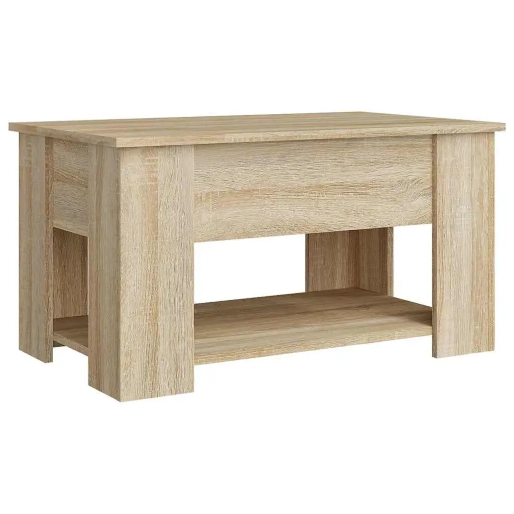 Brown Coffee Table with Lift Top