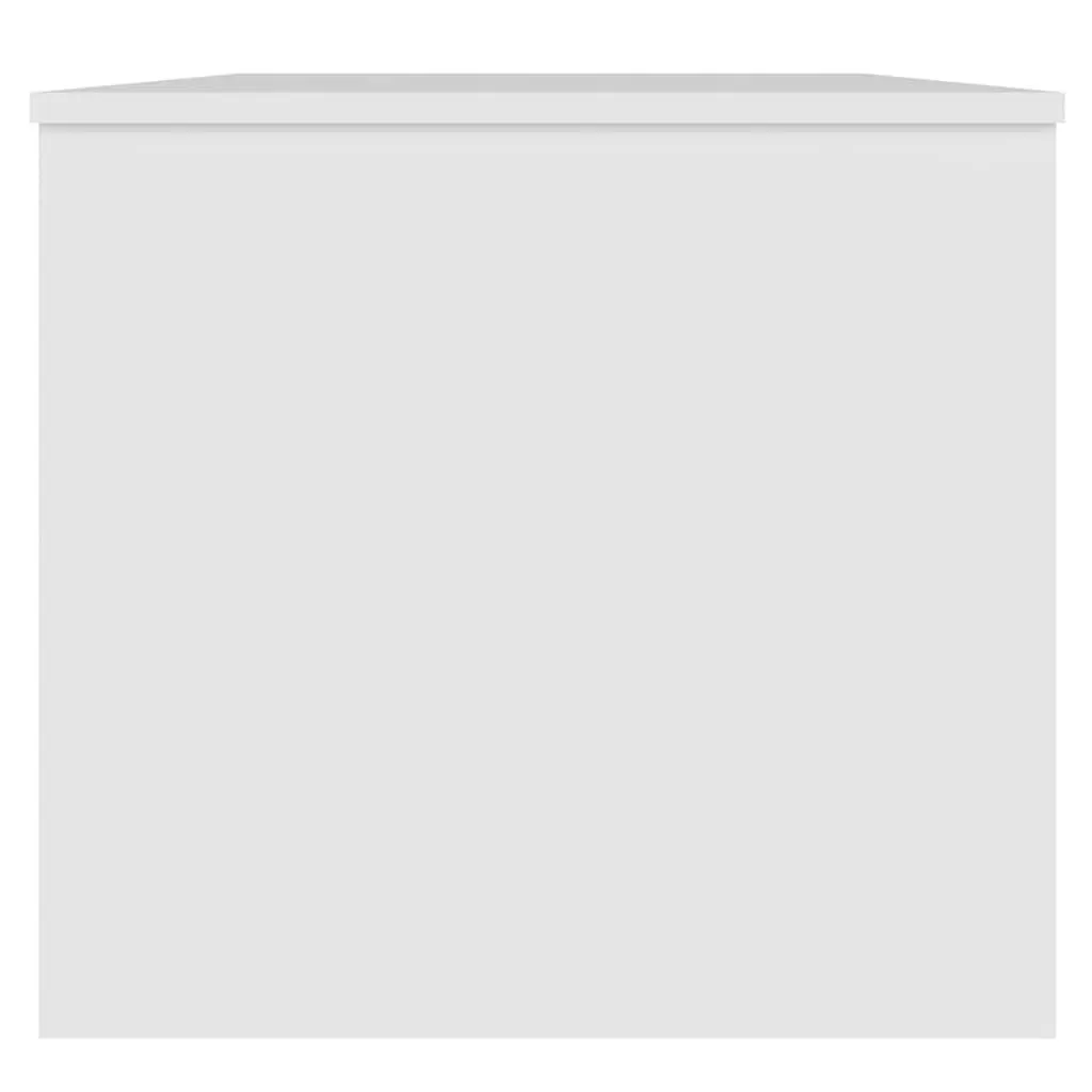 Coffee Table in White Engineered Wood, 102L x 50.5W cm