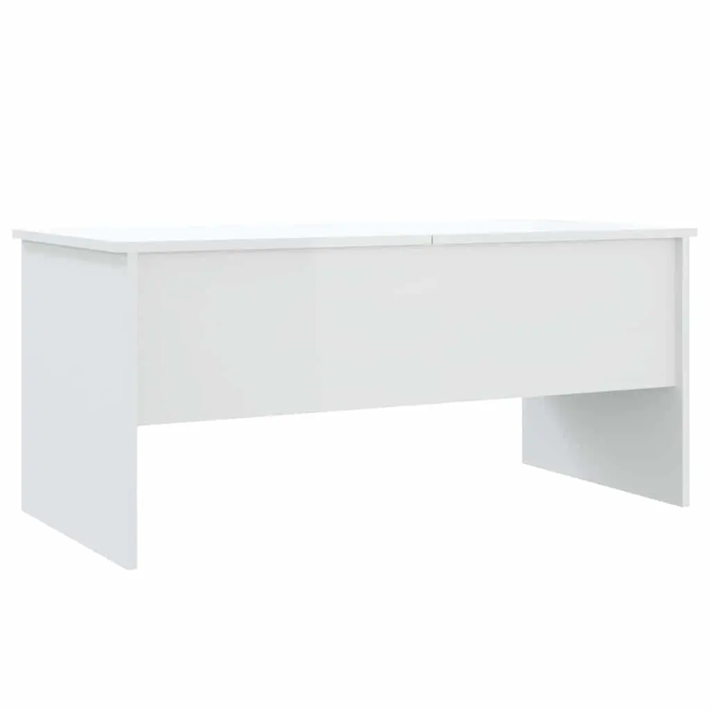 Adjustable White Coffee Table