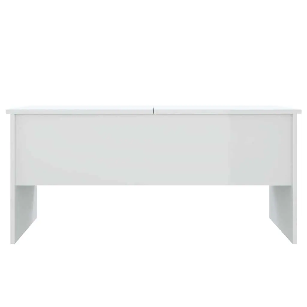 Adjustable White Coffee Table