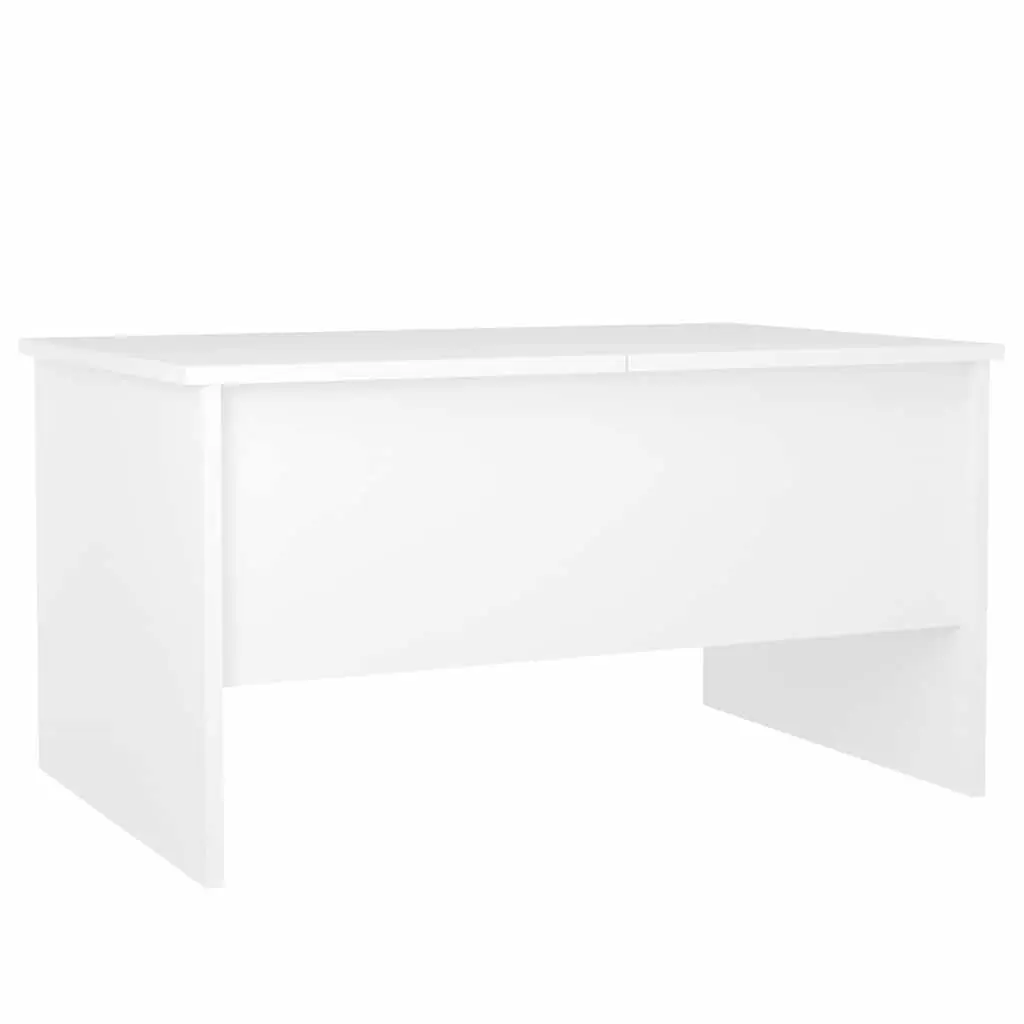 Coffee Table for Living Room White Lift Top Storage Compartments 80 x 50 x 42.5 cm