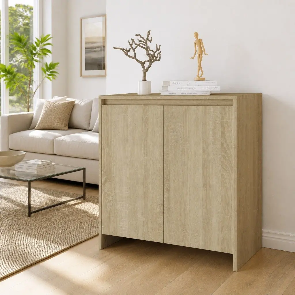 Beige 2 Door Sideboard Storage Cabinet