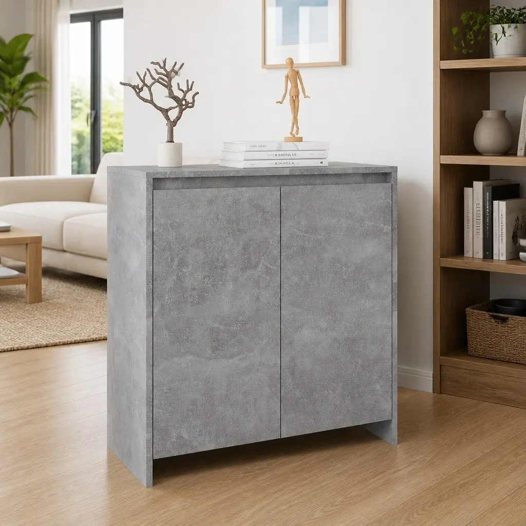 Grey Sideboard Cabinet 70x41x75cm