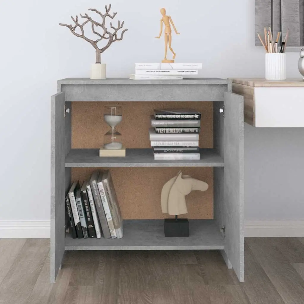 Grey Sideboard Cabinet 70x41x75cm