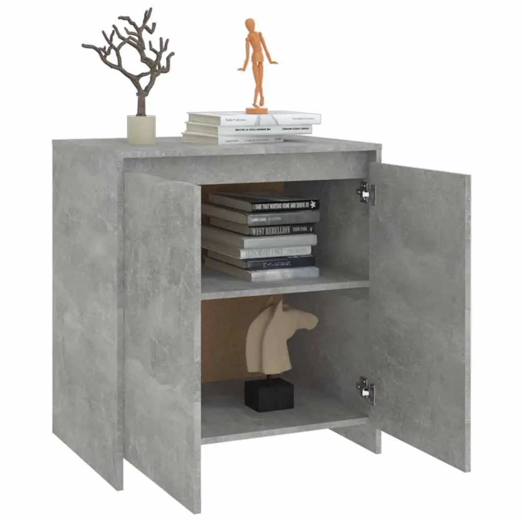 Grey Sideboard Cabinet 70x41x75cm