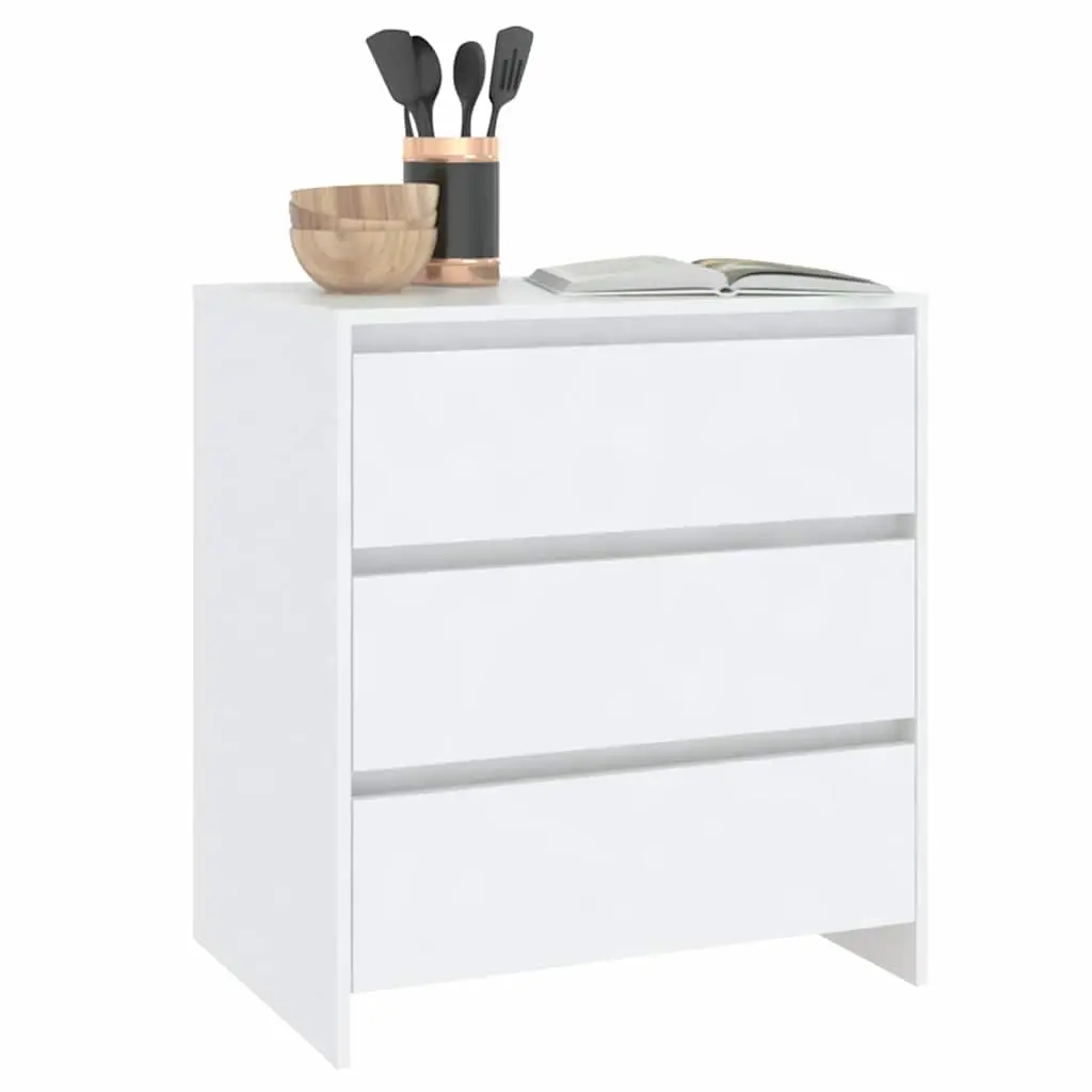Sideboard White Storage Cabinet Living Room 70W x 41D x 75H cm