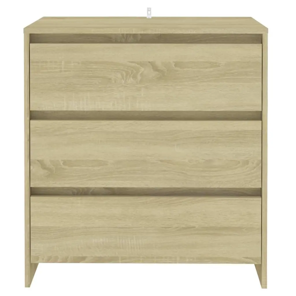 Sideboard for Living Room 70W x 41D x 75H cm Brown with 3 Drawers