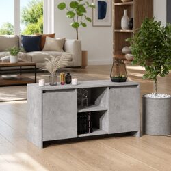 Grey Minimalist TV Cabinet - Dimensions 102 x 37.5 x 52.5 cm