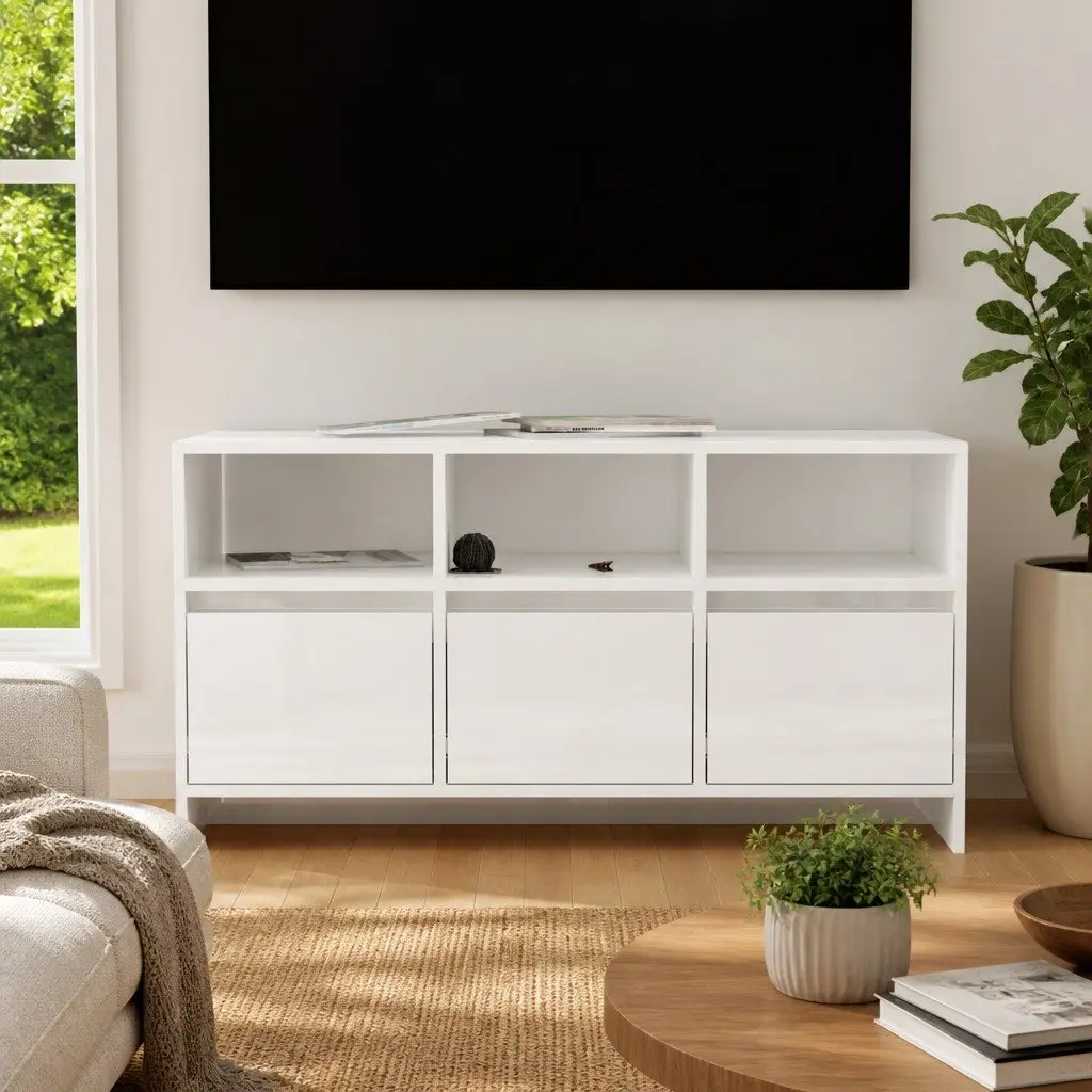 White High Gloss TV Cabinet