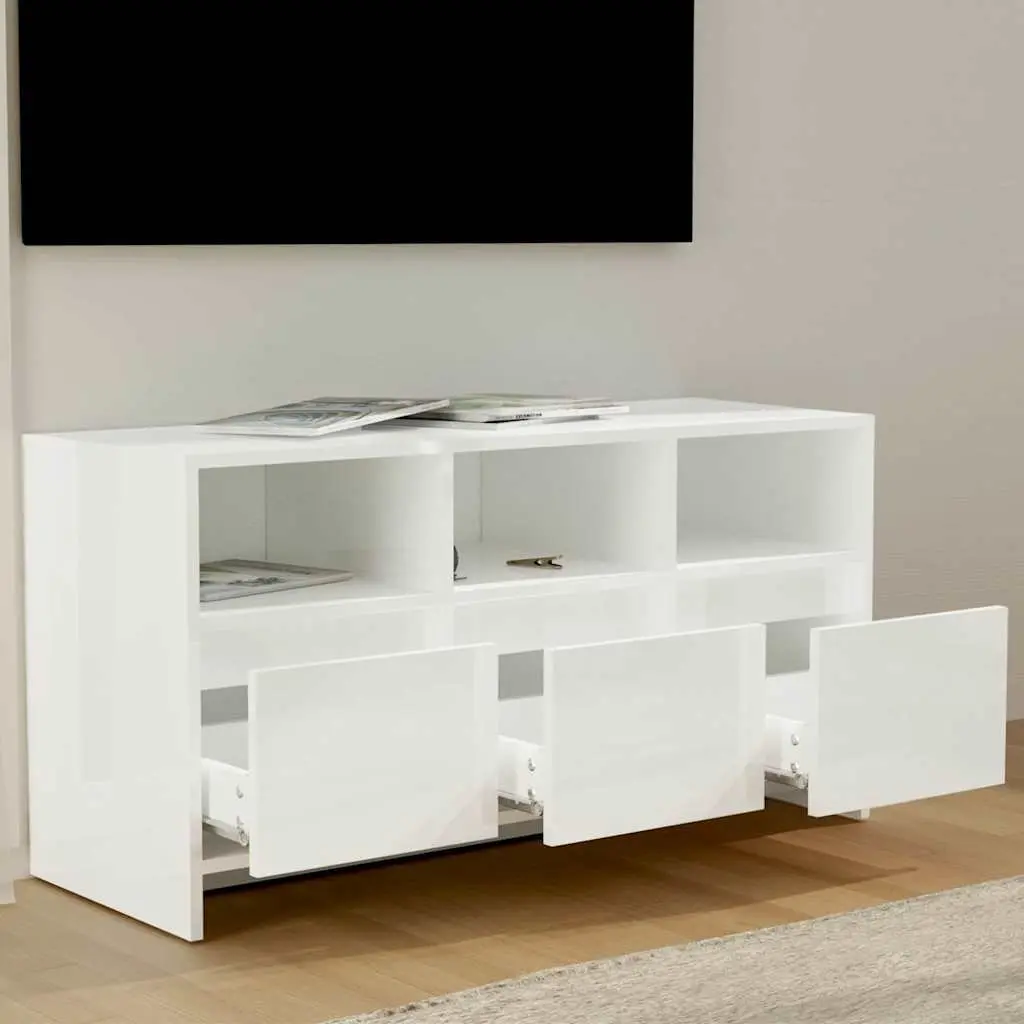 White High Gloss TV Cabinet