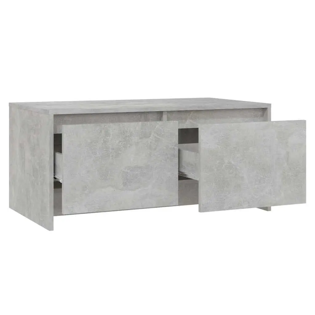 Coffee Table Grey Modern Design Storage Drawers Living Room Accent Furniture