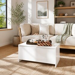 Specifications of High Gloss White Coffee Table