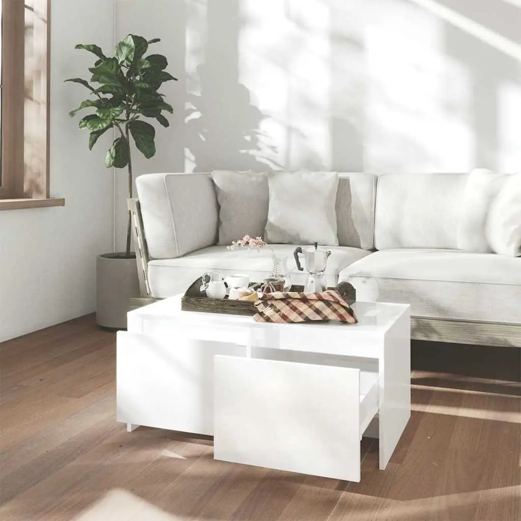 High Gloss White Coffee Table