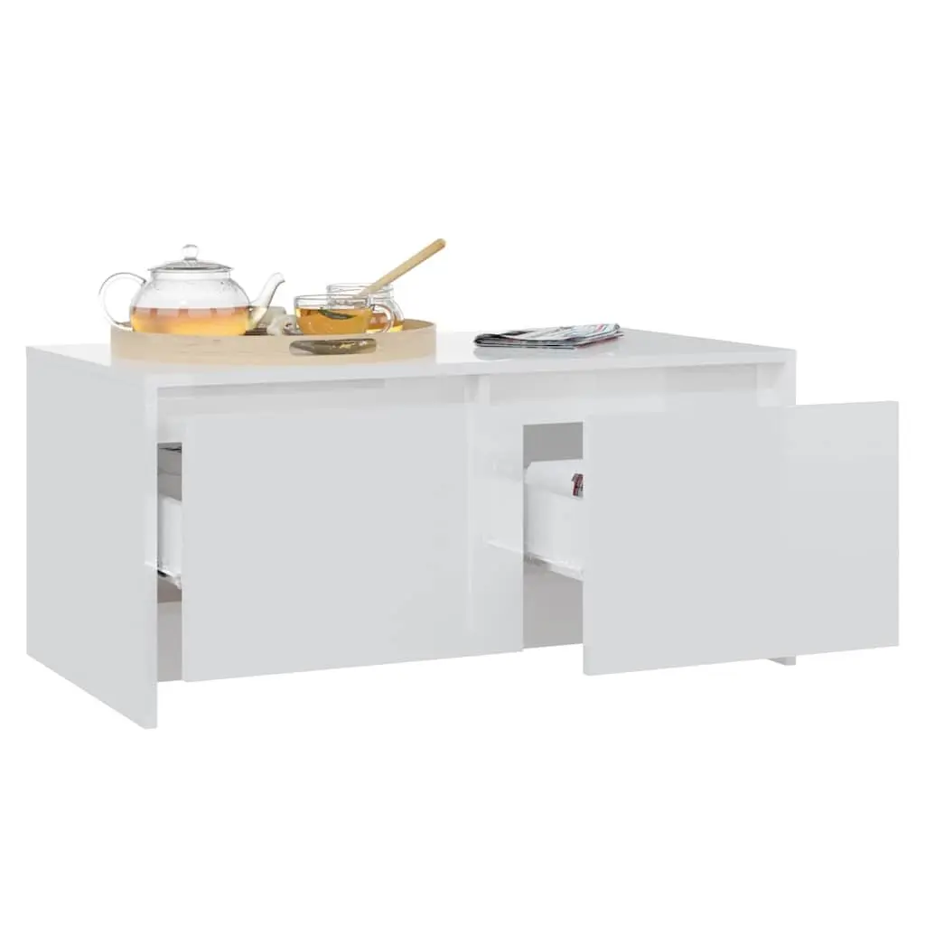 High Gloss White Coffee Table