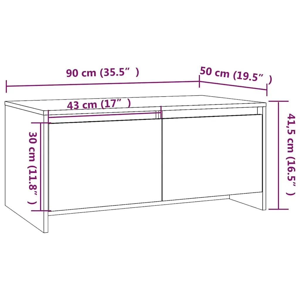 High Gloss White Coffee Table