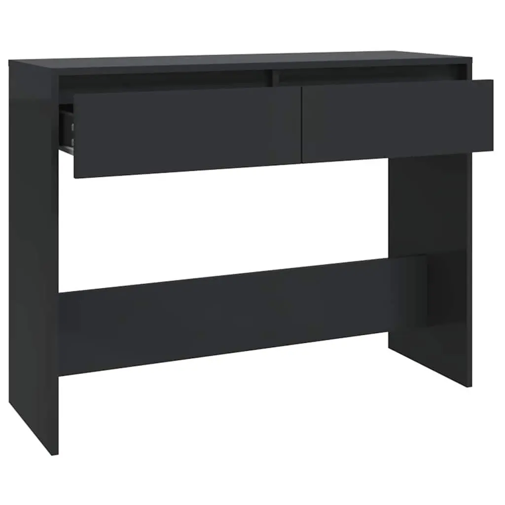 Console Table Hallway Entrance Accent Side Table Black 100 x 35 x 76.5 cm