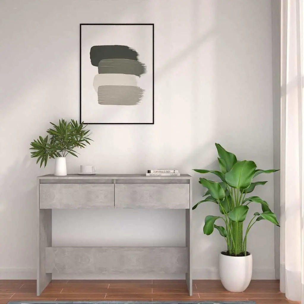 Console Table Grey Hallway Accent Side Table Entrance Living Room Storage