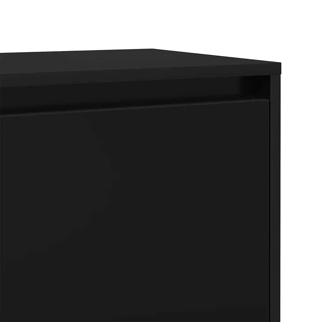 Black Bedside Cabinet 45x34x44.5 cm