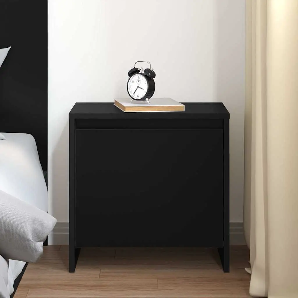 Black Bedside Cabinet 45x34x44.5 cm