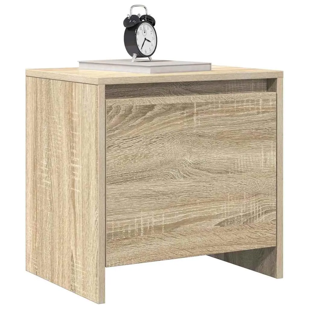 Beige Bedside Cabinet with Storage Door