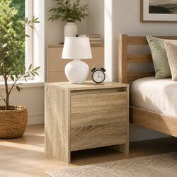 Bedside Storage Cabinet, Engineered Wood 45x34x44.5cm