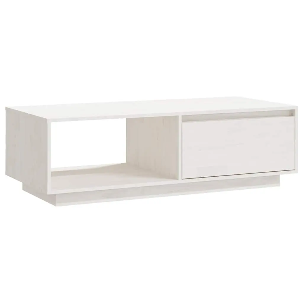 Solid Pinewood Coffee Table in White