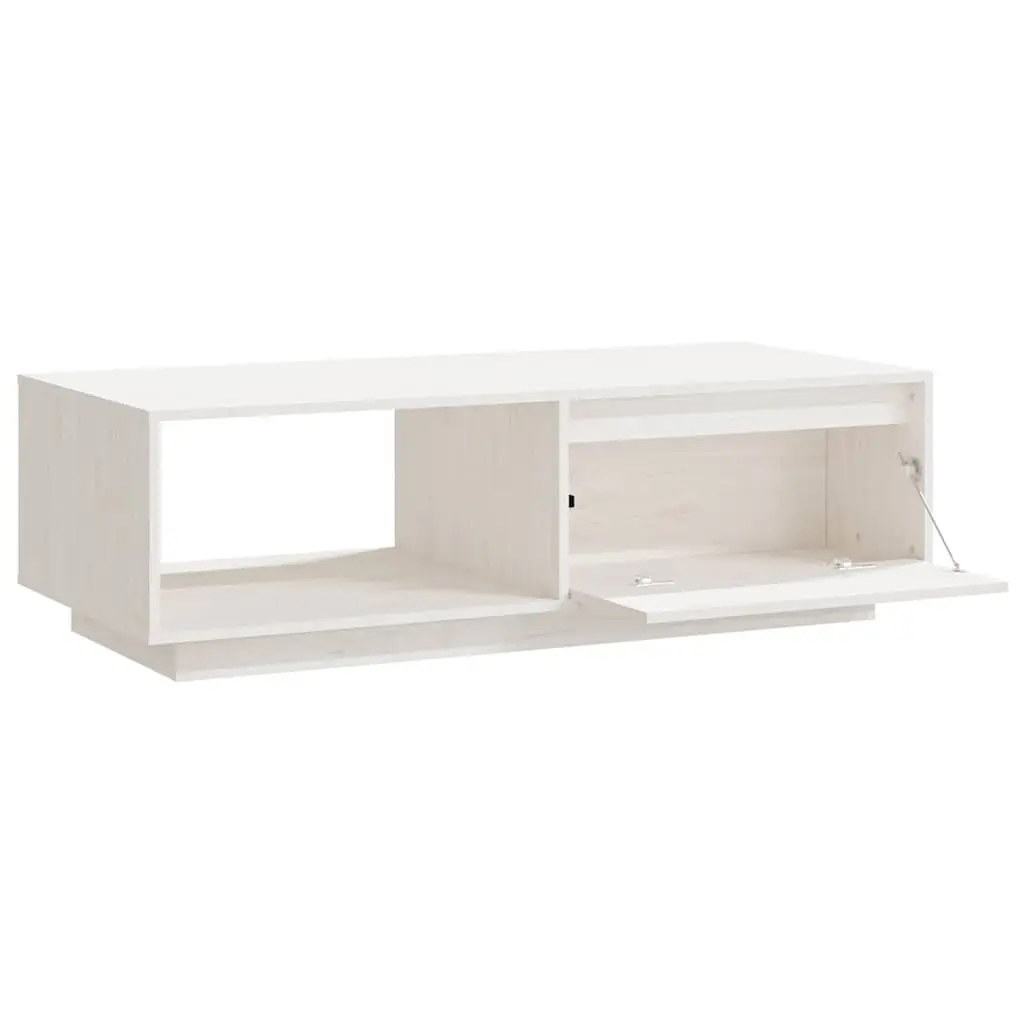Solid Pinewood Coffee Table in White