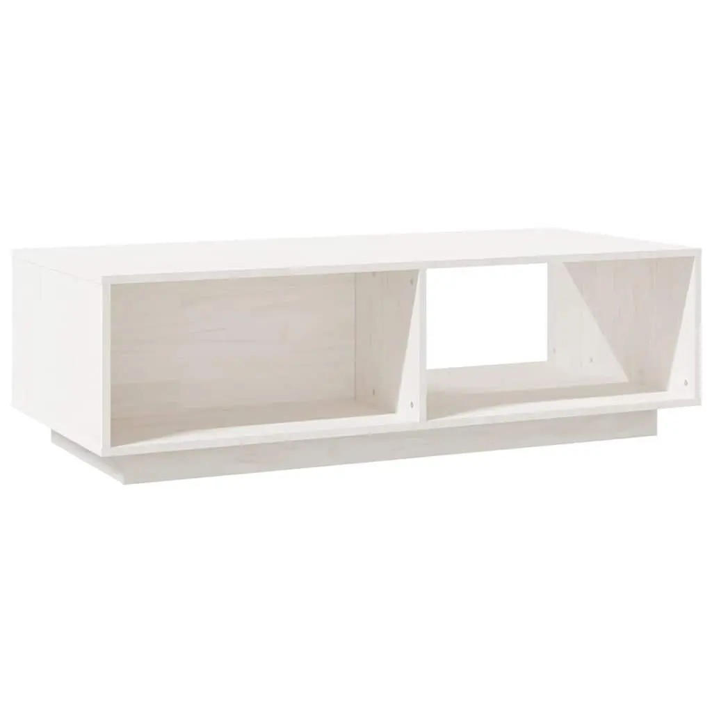 Solid Pinewood Coffee Table in White