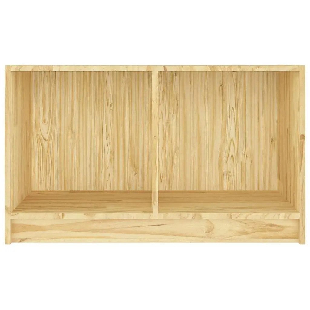 TV Cabinet Living Room 70x33x42 cm Brown Solid Pinewood Storage Unit