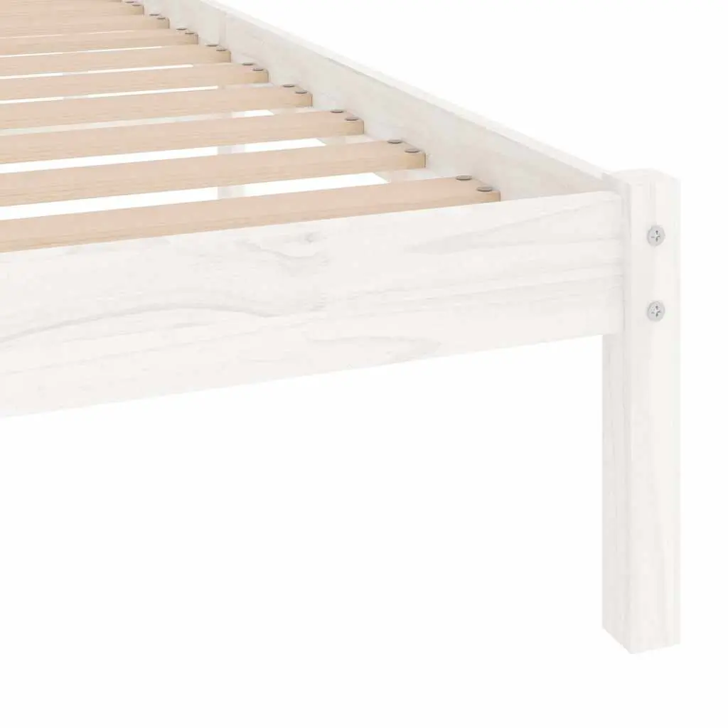 Solid Pinewood Bed Frame for Bedroom 90x190 cm