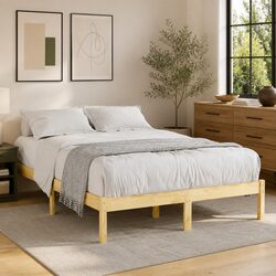 Specifications for King Size Solid Wood Bed Frame 183x203 cm