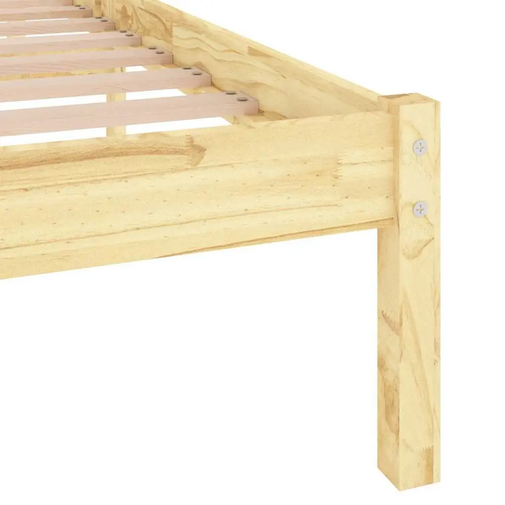 King Size Solid Wood Bed Frame 183x203 cm