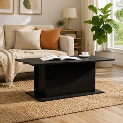 Black Coffee Table Specifications: 102L x 55.5W x 40H cm