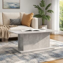 Grey Coffee Table: Engineered Wood, 102x55.5x40cm